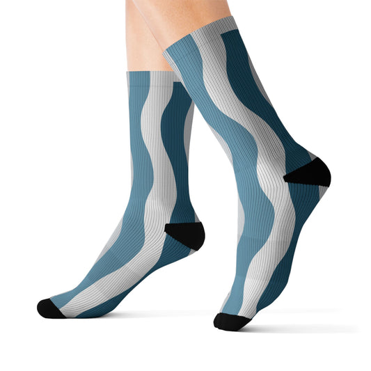 Hekili Thunder Wave Socks | Comfortable Crew Length