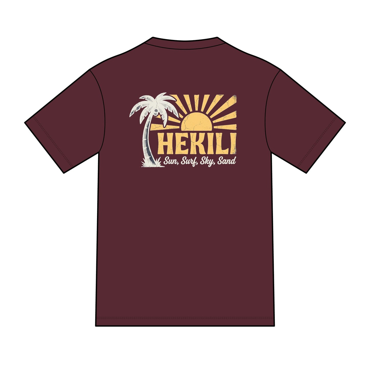 Hekili Lightning Bolt Tee — Sea, Sun, Sky & Sand Graphic T-Shirt