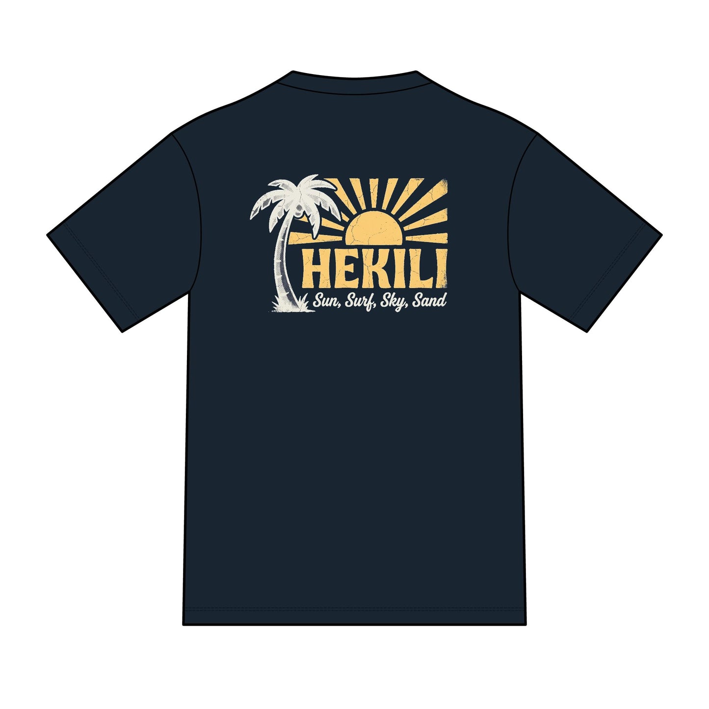 Hekili Lightning Bolt Tee — Sea, Sun, Sky & Sand Graphic T-Shirt