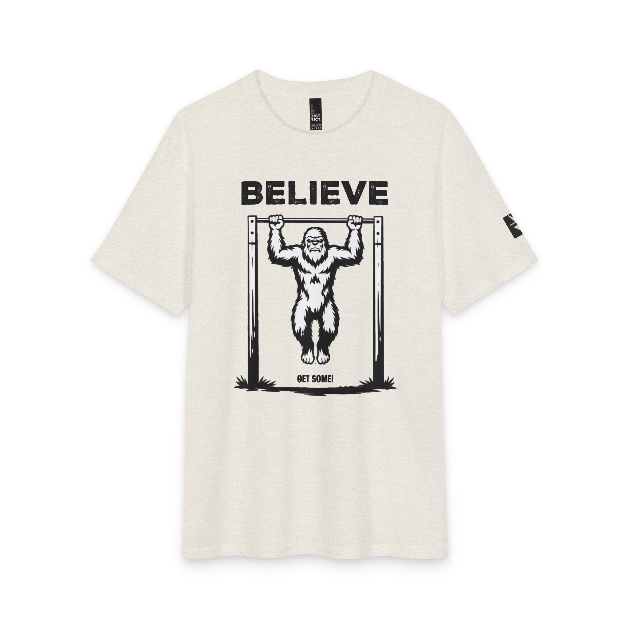Believe in Bigfoot - Doing Pull-Ups - T-Shirt