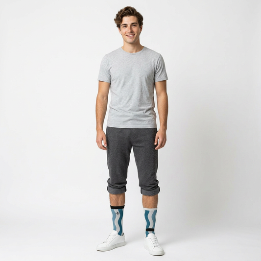 Hekili Thunder Wave Socks | Comfortable Crew Length