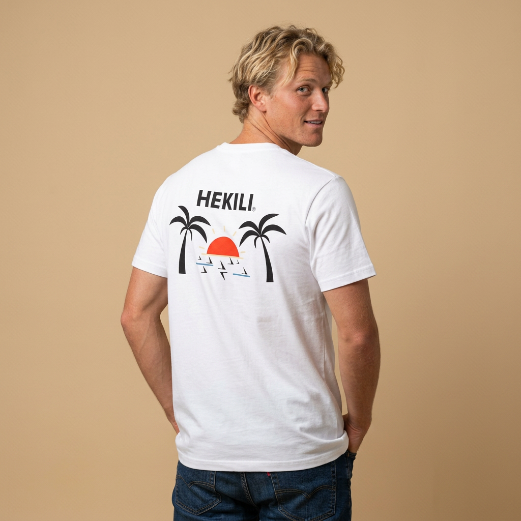 Hekili Hawaiian Beach T-Shirt