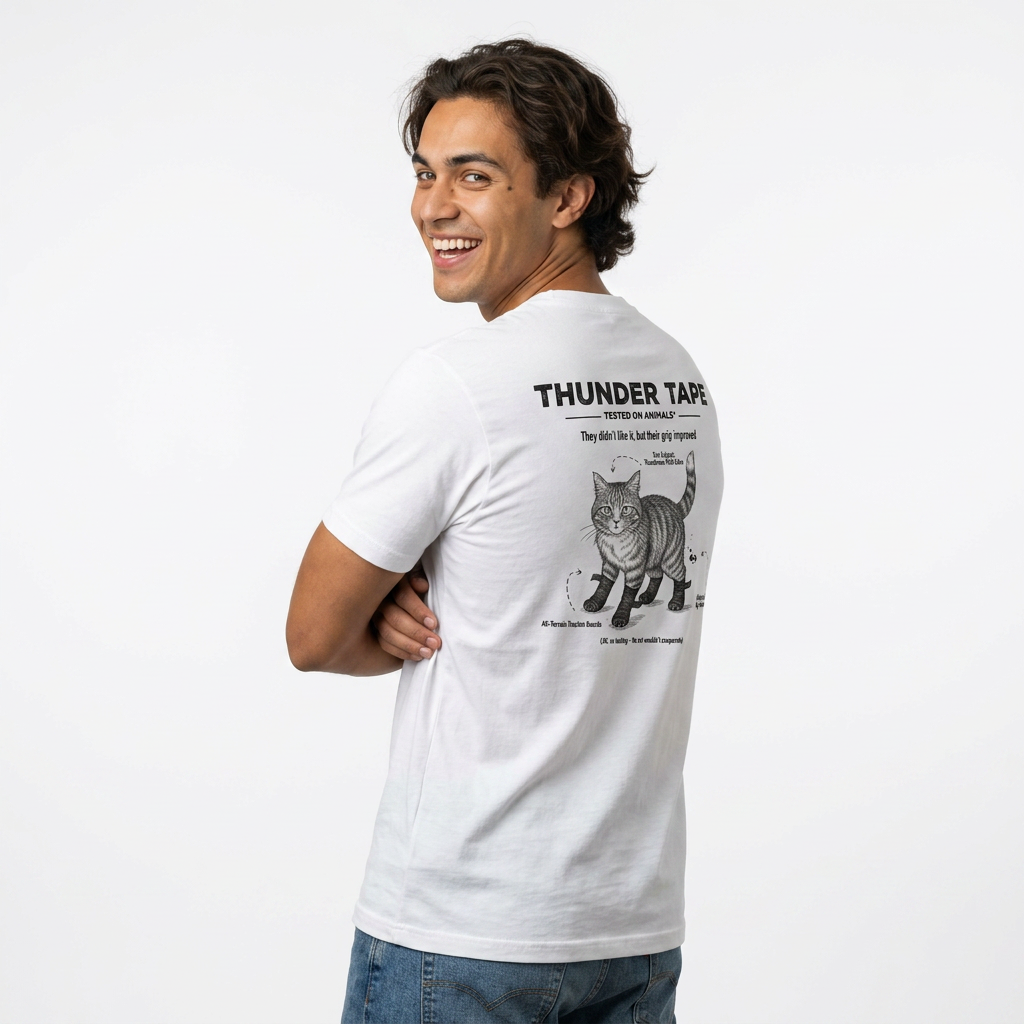 Thunderous Cat / Animal Testing - Cat T-Shirt