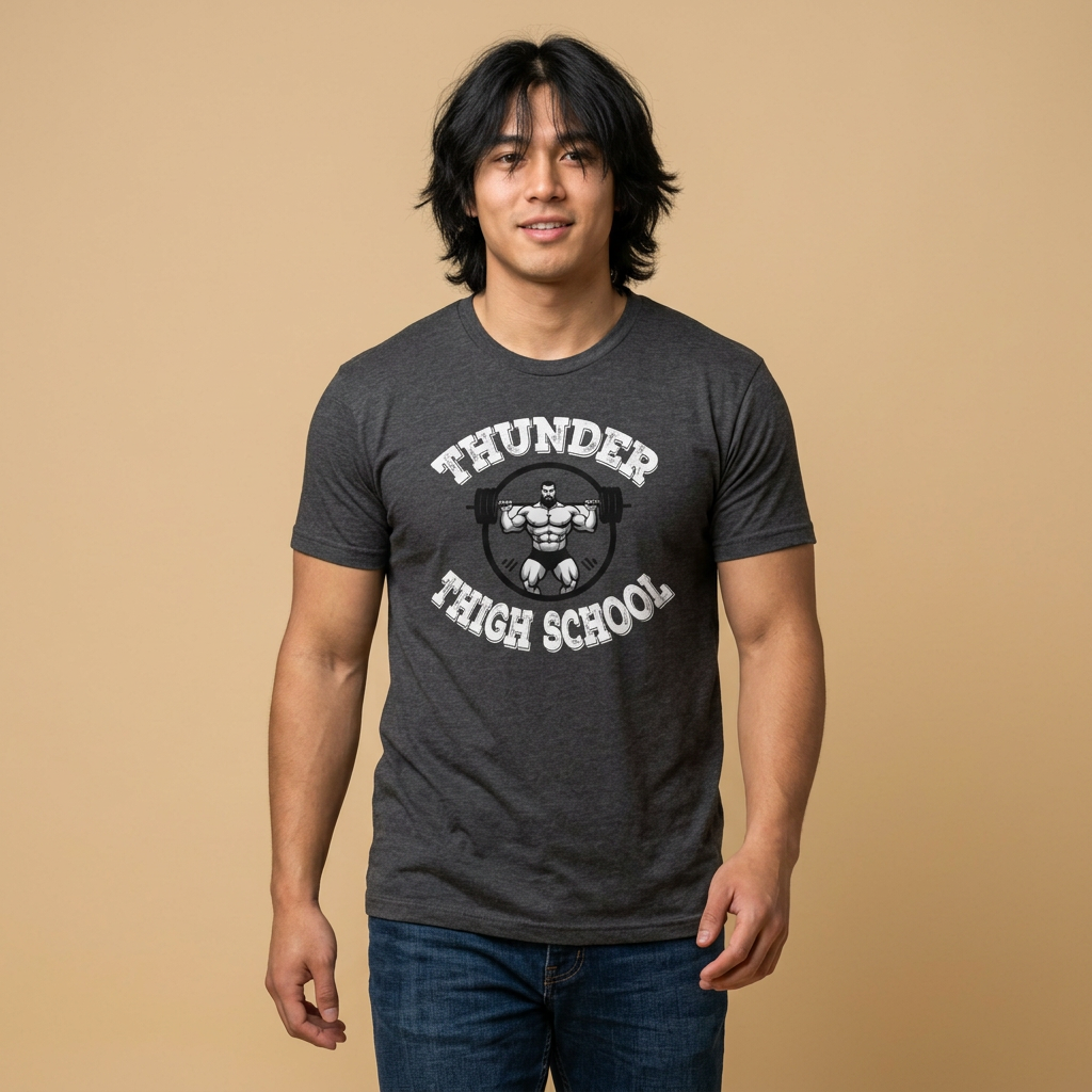 Thunder Thigh School Gym T-Shirt | Soft 60/40 Cotton Blend
