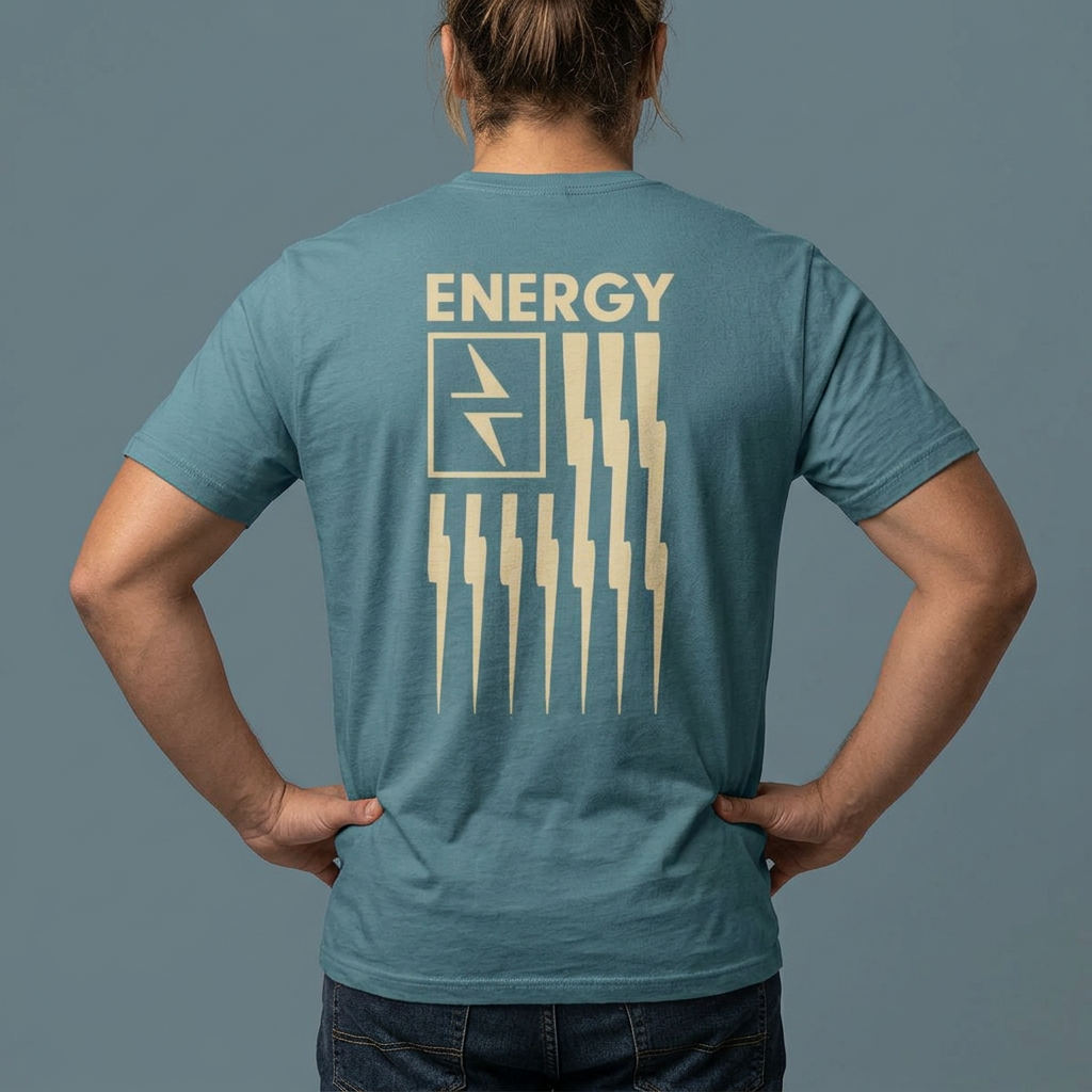 Hekili Thunder Energy T-Shirt | Lightning Flag Design