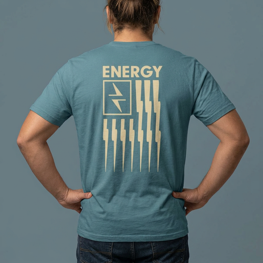 Hekili Thunder Energy T-Shirt | Lightning Flag Design