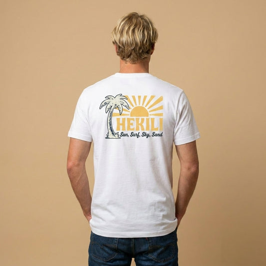 Hekili Lightning Bolt Tee — Sea, Sun, Sky & Sand Graphic T-Shirt