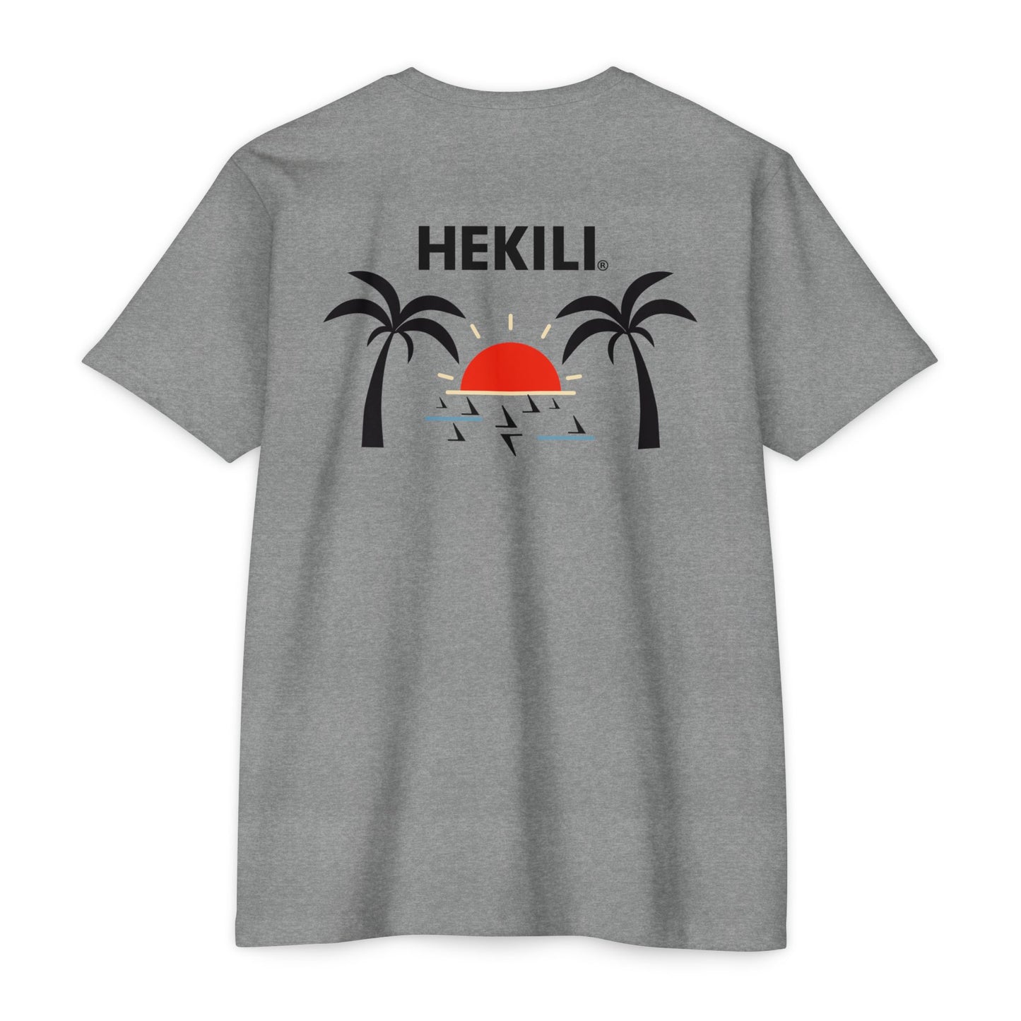 Hekili Hawaiian Beach T-Shirt | Unisex Tee, Cotton Poly Blend Top