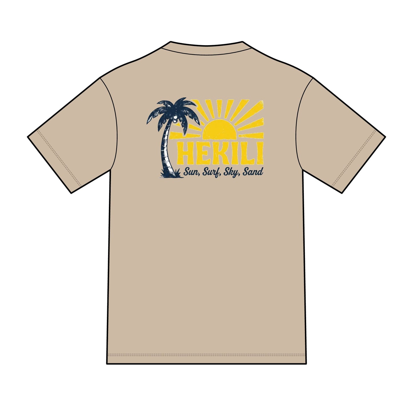 Hekili Lightning Bolt Tee — Sea, Sun, Sky & Sand Graphic T-Shirt