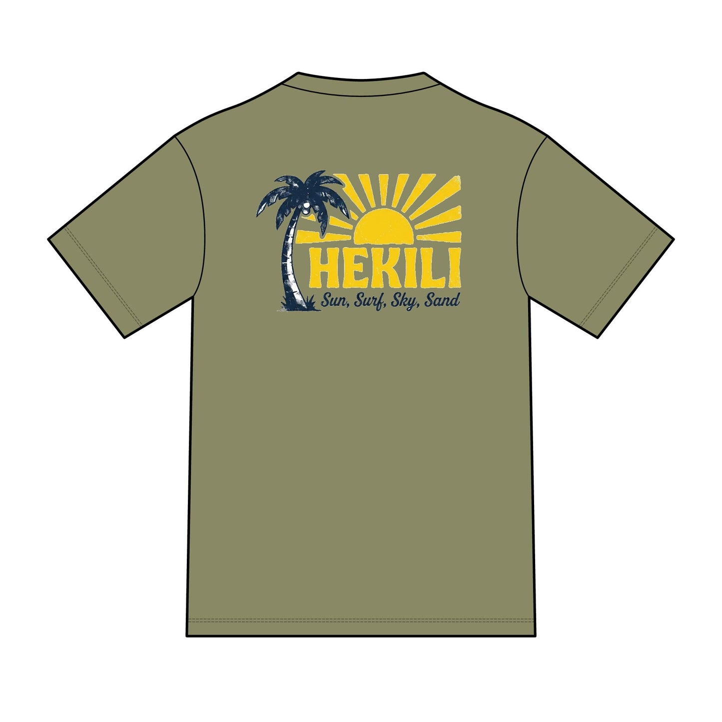 Hekili Lightning Bolt Tee — Sea, Sun, Sky & Sand Graphic T-Shirt