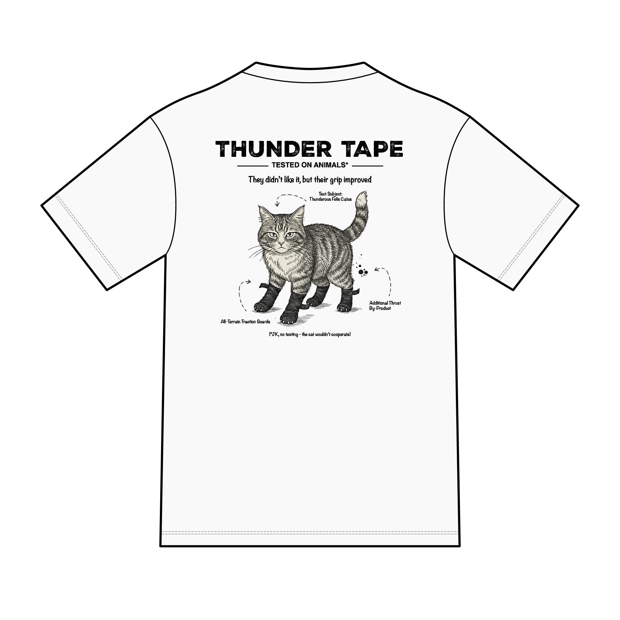 Thunderous Cat / Animal Testing - Cat T-Shirt