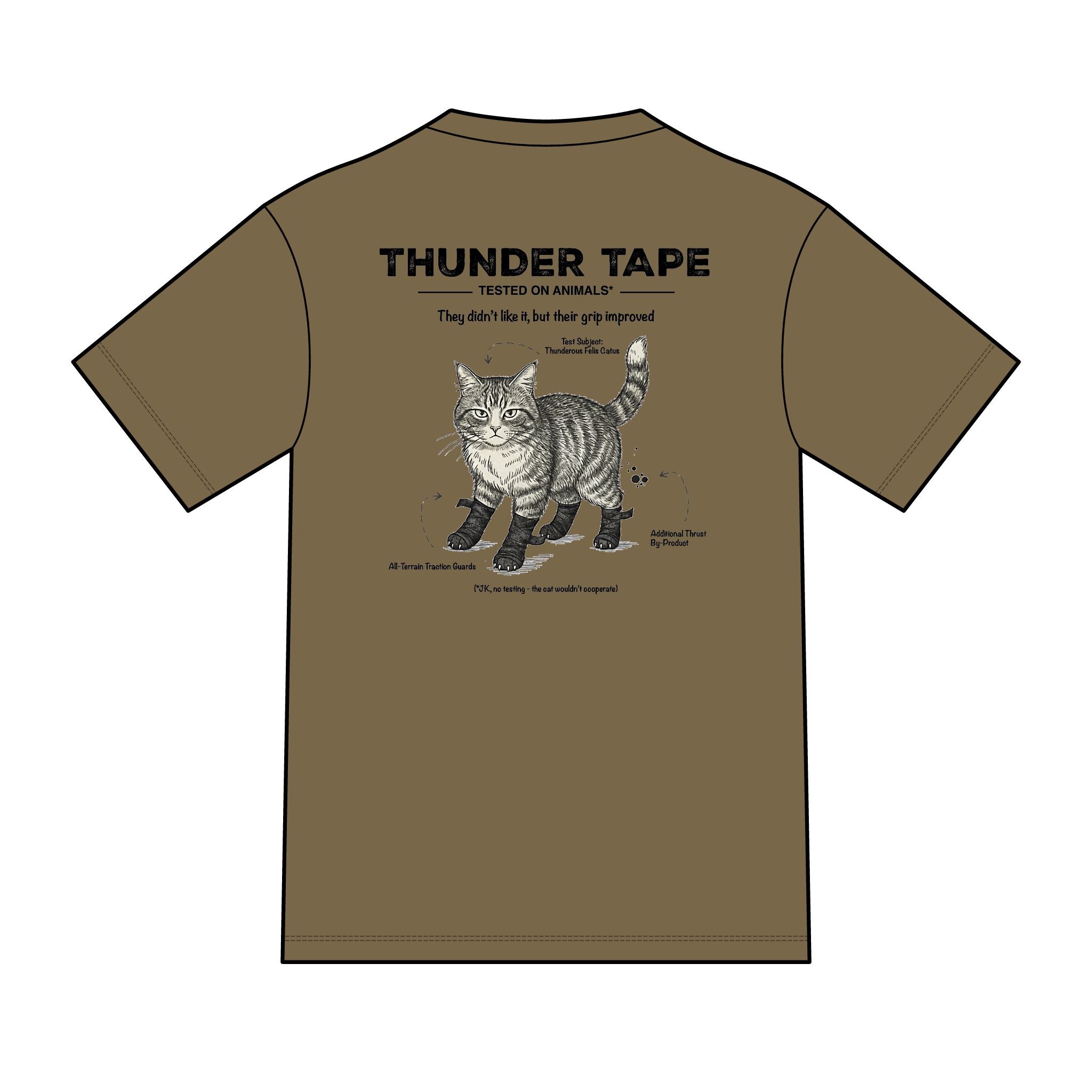 Thunderous Cat / Animal Testing - Cat T-Shirt