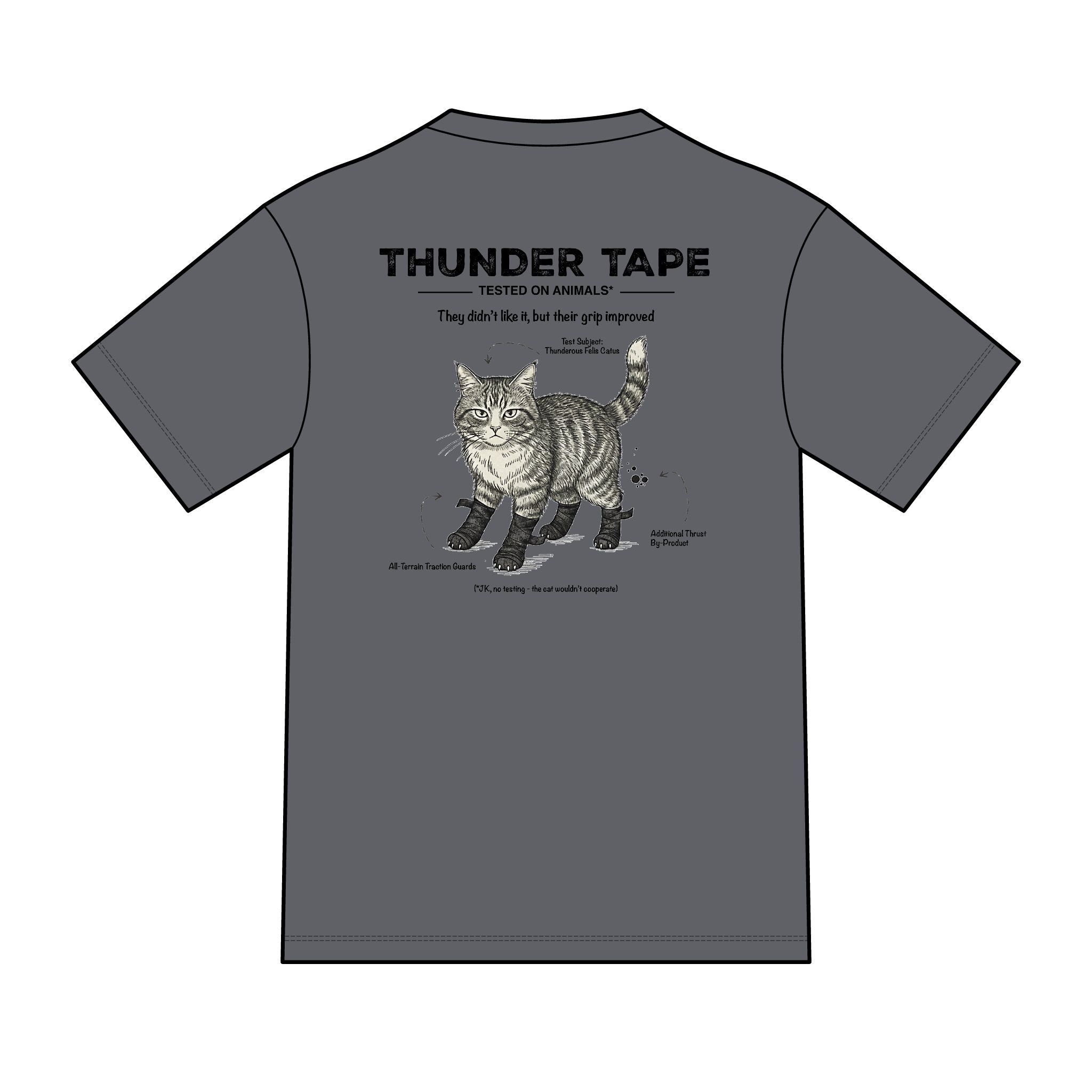 Thunderous Cat / Animal Testing - Cat T-Shirt