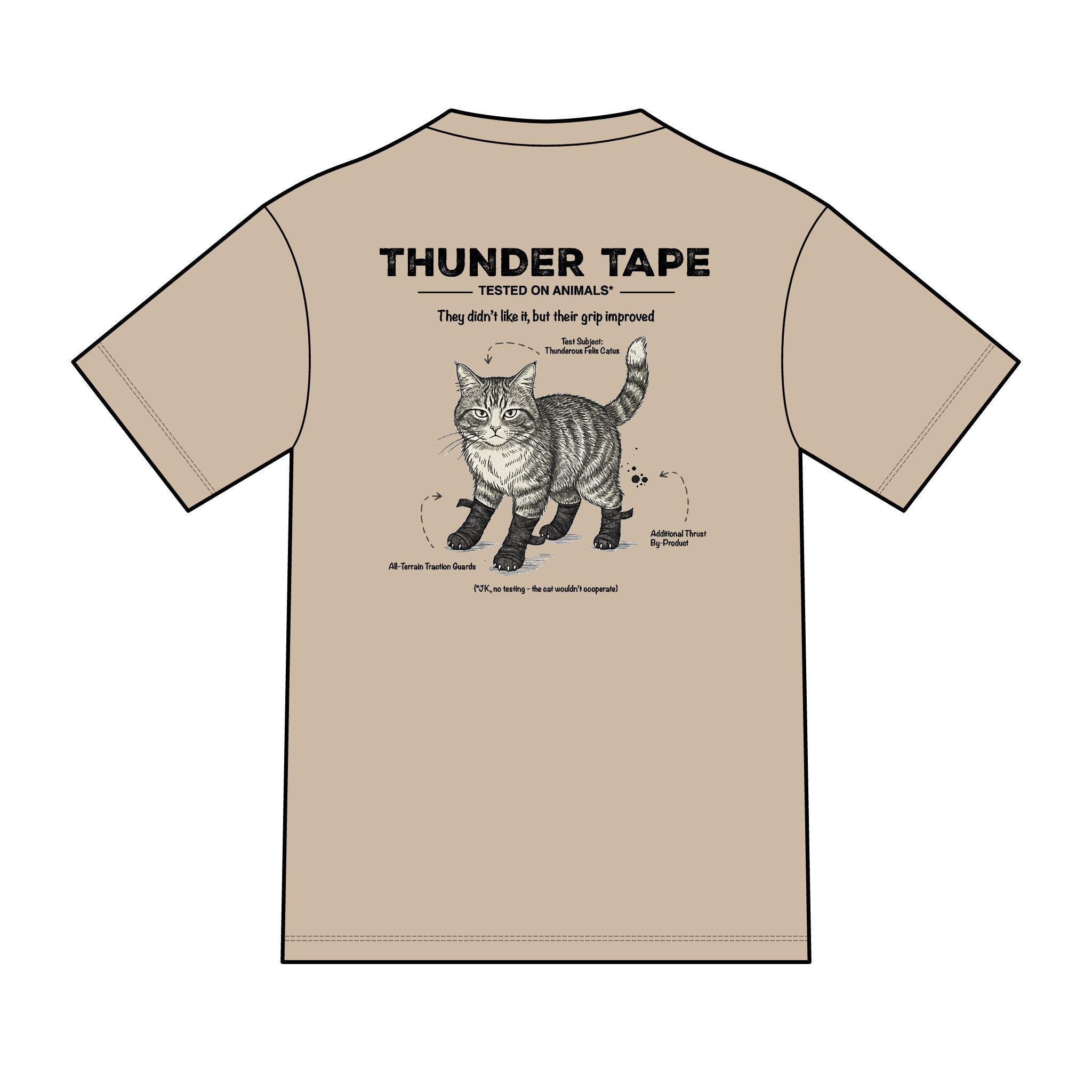 Thunderous Cat / Animal Testing - Cat T-Shirt