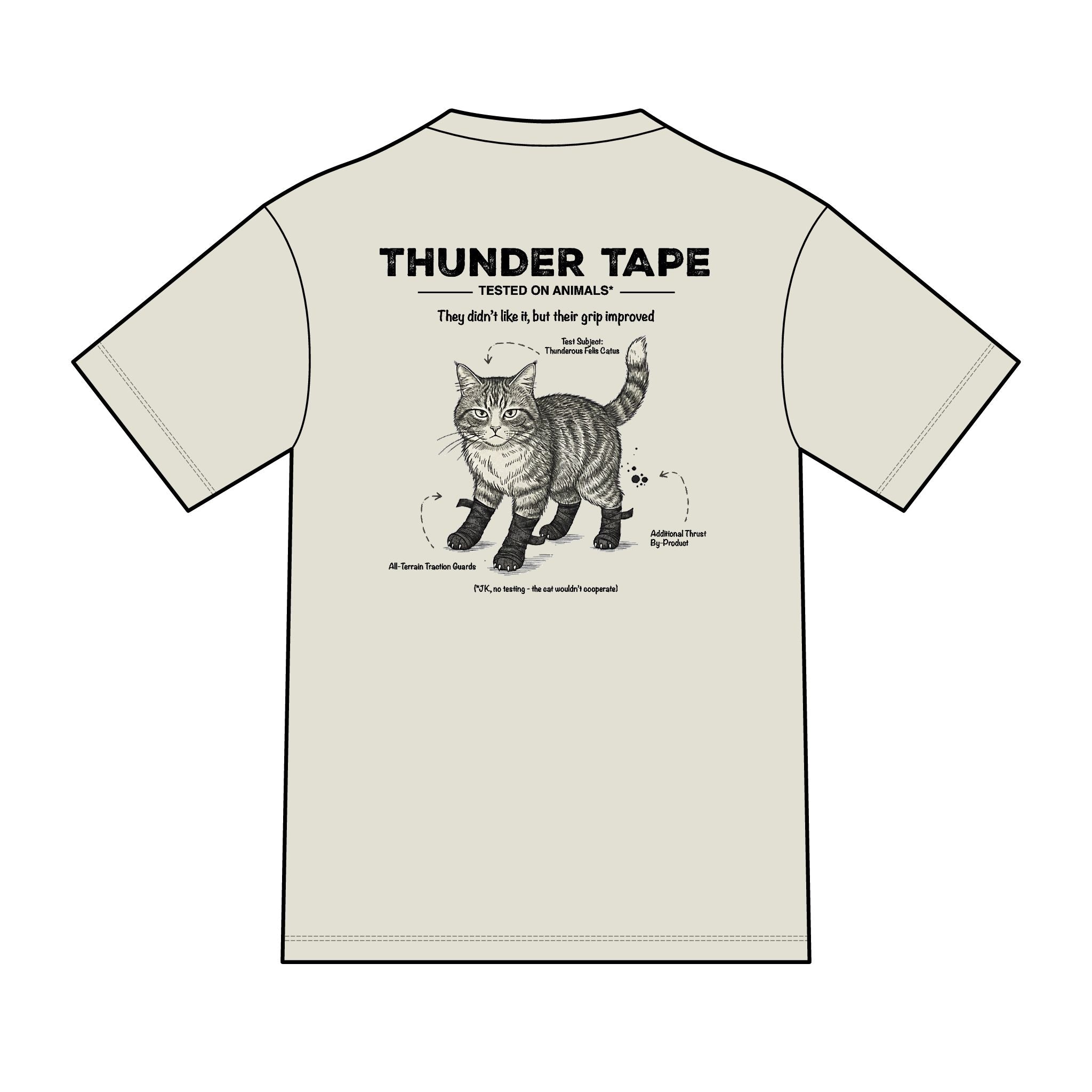 Thunderous Cat / Animal Testing - Cat T-Shirt