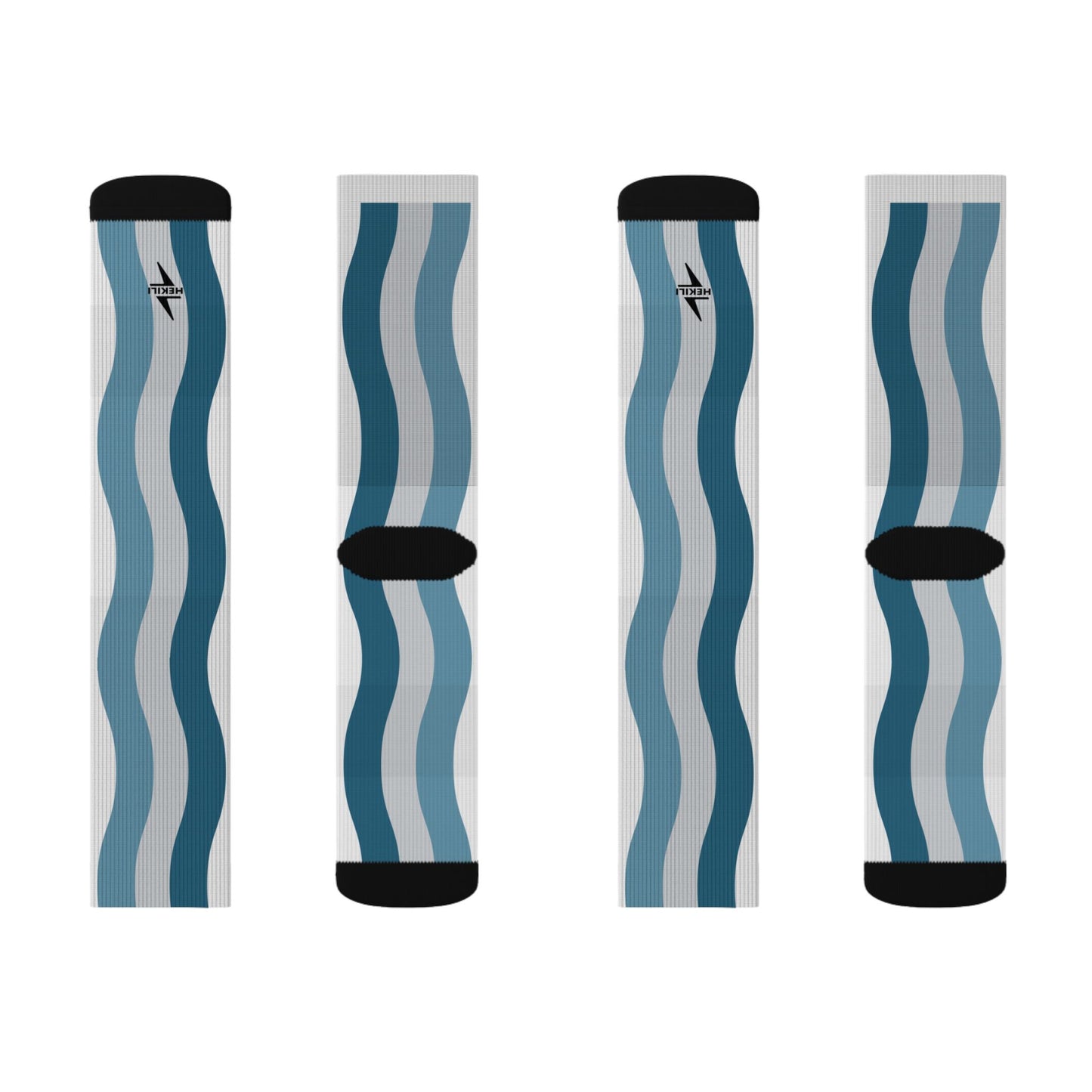 Hekili Thunder Wave Socks | Comfortable Crew Length