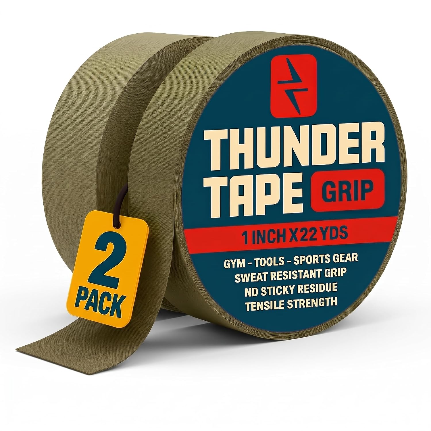 Tactical Grip Wrap – 2 Roll Pack, Green – Multi-Purpose Athletic & Tactical Wrap