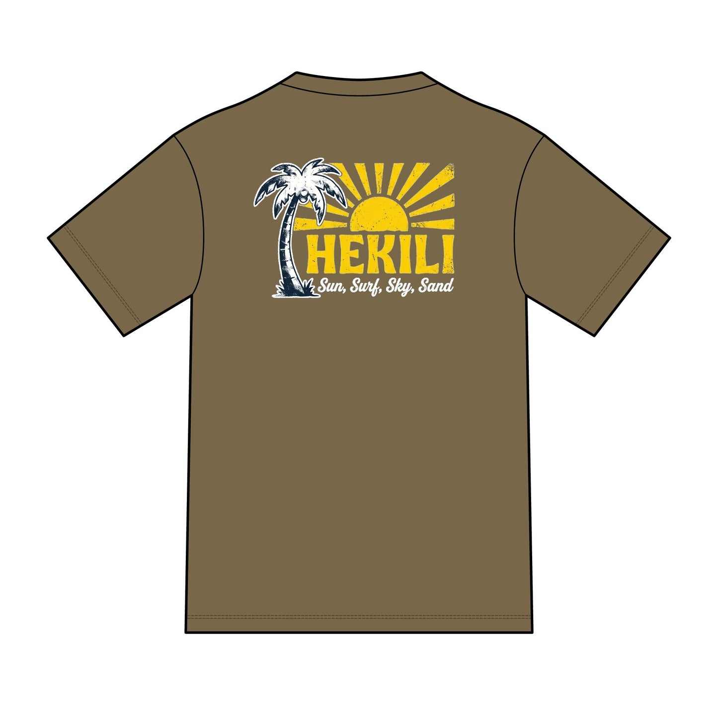 Hekili Lightning Bolt Tee — Sea, Sun, Sky & Sand Graphic T-Shirt