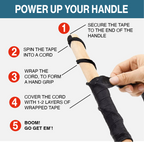 2 Pk Grip Tape, Black- Multipurpose Cloth Grip Tape